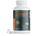 thumbnail image 1 of Suplemento Bronson de vitamina D3, 5000 UI, suministro para 1 año, 360 tabletas, 1 of 8