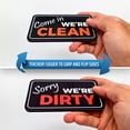 thumbnail image 4 of Sorry We're Dirty/Come in We're Clean Dishwasher Magnet Sign That Will Never Fall (Upgraded Magnets) - Magnetic Dirty/Clean Indicator | Doesn’t Peel | 4.5*2.5 Inches - Diner Style, 4 of 10