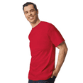 thumbnail image 5 of Gildan Ultra Cotton Tall T-Shirt, Men's Short Sleeve Crewneck Classic Shirt, Red Tee, XLT, 5 of 5
