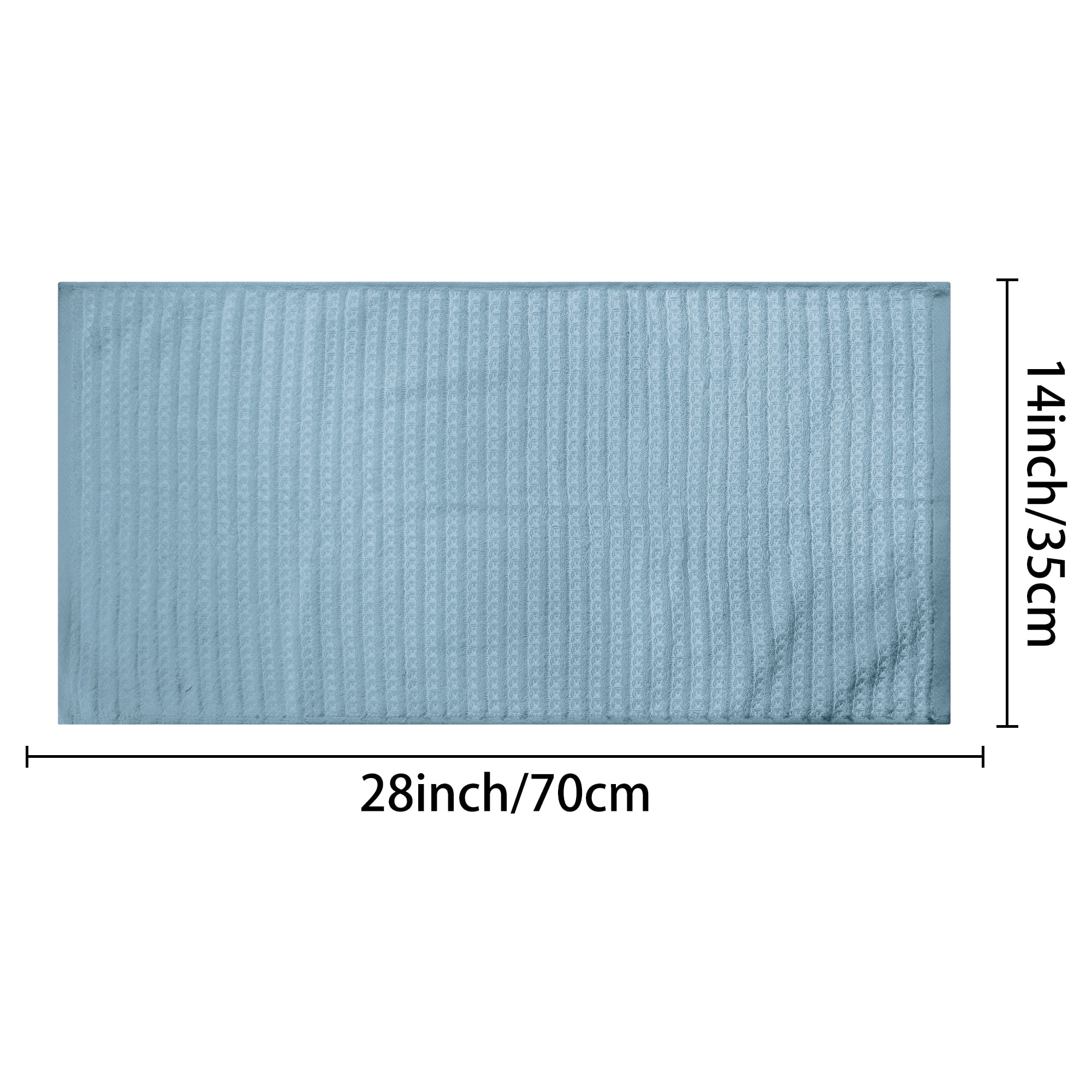 Unique Bargains Hand Towels 14" x 28" Soft Absorbent Towel Sets for Bathroom Hotel Kitchen Blue 2pk