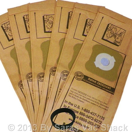6 Genuine Kirby Micron Magic Vacuum Bags Belt G3 G4 G5 G6 G7 Sentria Bag Diamond
