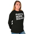 thumbnail image 4 of Photobomb Squad Social Media Plus Size Long Sleeve Graphic Tee Shirt Brisco Brands 3X, 4 of 5