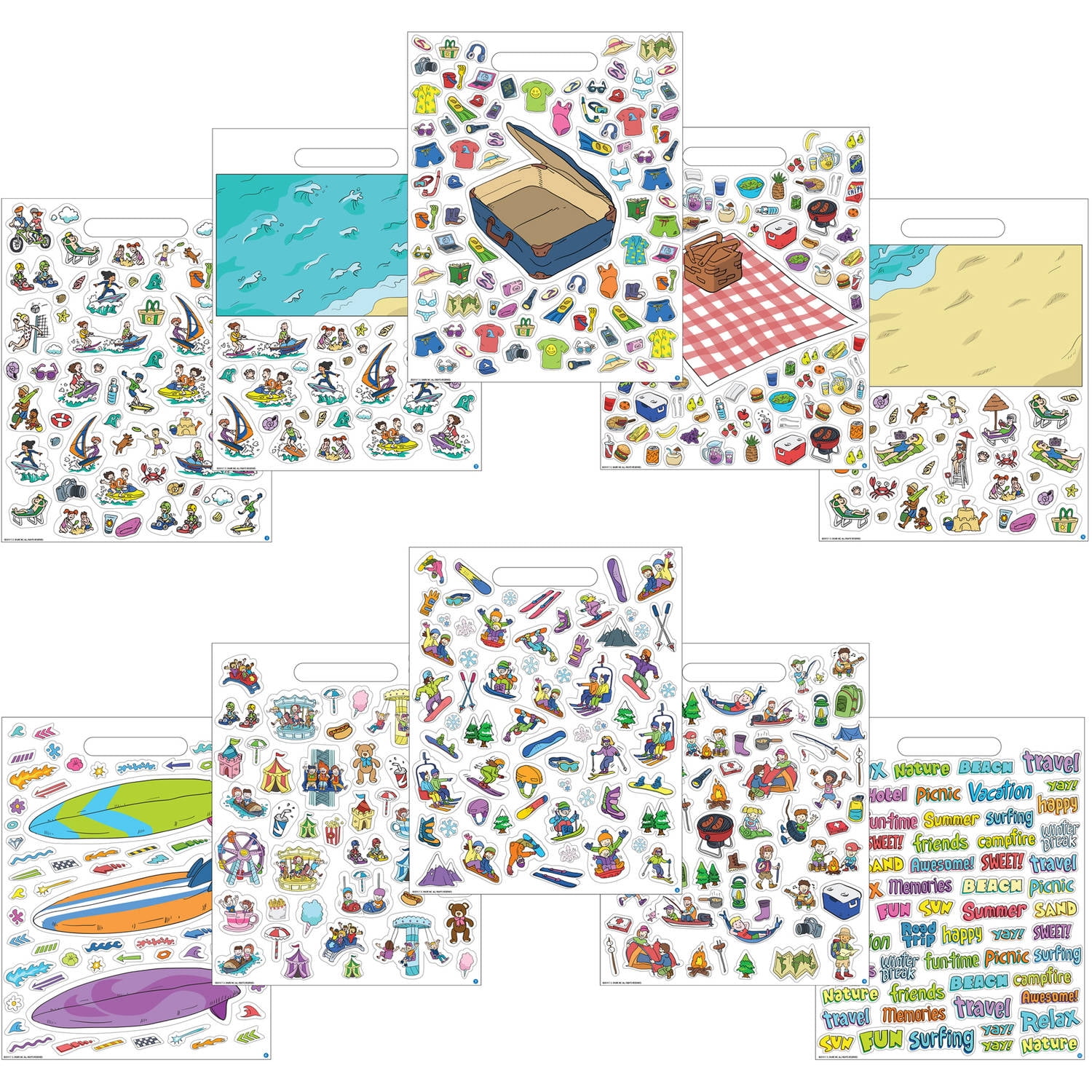 T.S. Shure Doodle Vacation Sticker Book