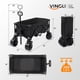 thumbnail image 4 of Zimtown Carro Plegable Carro Plegable Carro Utilitario de Servicio Pesado con Ruedas Todo Terreno,Negro, 4 of 7