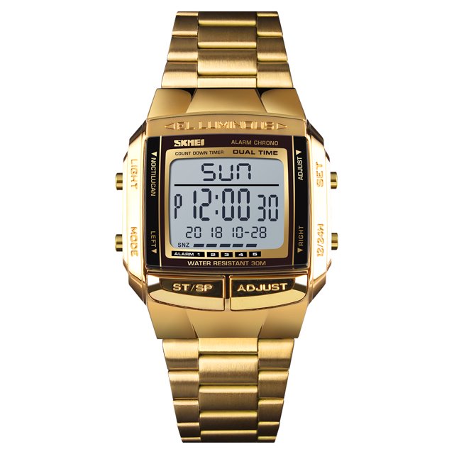 SKMEI 1381 Hombres Reloj analógico digital Moda Reloj deportivo casual 2 Hora 5 Alarma 3AT Abanopi Mirar