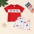 thumbnail image 7 of 4th of July Baby Boy Outfit 4th of July Embroidered Shirt Print Shorts 2Pcs Toddler Boys Fourth of July Outfits Kaprioy Baby Boy Outfits 6 12 18 24 Months 2T 3T 4T, 7 of 7