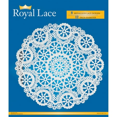 Martha Stewart Doily Lace - Royal Lace Doilies, White, 12