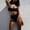 Black, variant on BONIXOOM One Piece Swimsuit Women Tankini Tie Solid Bikinis Bikini Summer Swimwears on Clearance White Size 6