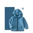 thumbnail image 4 of LUOGENLI Jacket for Girls 14-16 Boys and Toddlers' Polar Full Zip Hooded Jacket Girls Jackets Size 14-16 Cotton Girls Jacket Size 7 8 Sky Blue 9-10 Years, 4 of 4