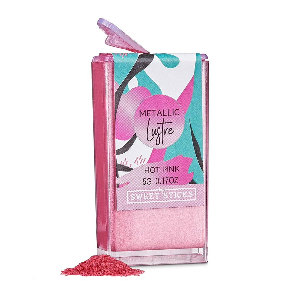 Edible Lustre Dust Metallic Hot Pink 5 Grams Cake Dust By Sweet Sticks
