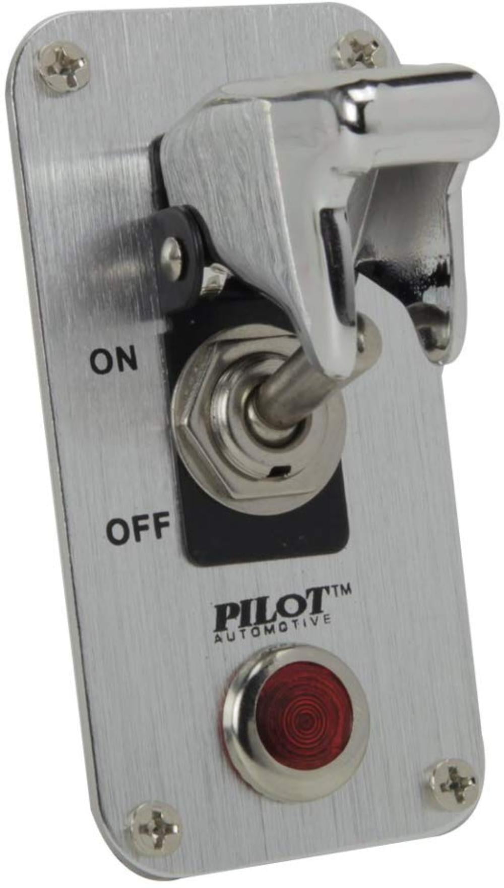 PLSW52CR Performance Chrome Safety Cover Toggle Switch with Red