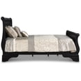 thumbnail image 3 of Pemberly Row Contemporary Solid Wood Queen Bed in Black Cherry, 3 of 6