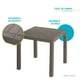 thumbnail image 5 of Mesa De Plastico 75x75 Cm Desmontable Cuadrada BARU cafe 6.49 pulg Pido Todo MSA1-BRU, 5 of 8