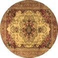 thumbnail image 1 of Ahgly Company Indoor Round Persian Brown Traditional Area Rugs, 3' Round, 1 of 4