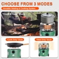 thumbnail image 6 of Caynel 2 in 1 Portable Propane Heater and Stove, Outdoor Camping Liquefied Gas Stove, Ice Fishing Hiking Hunting Survival Emergency, Green, 6 of 8
