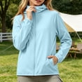 thumbnail image 2 of Acaics Girls' Hooded Rain Jacket: Lightweight Waterproof Zip Up Windbreaker with Pockets, Sun Protection Coat for Teens Ages 7–17, 2 of 10