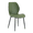 C-Green, variant on Dining Chairs Set of 4 PU Leather Metal Black Handle 34 Inch for Kitchen Restaurant