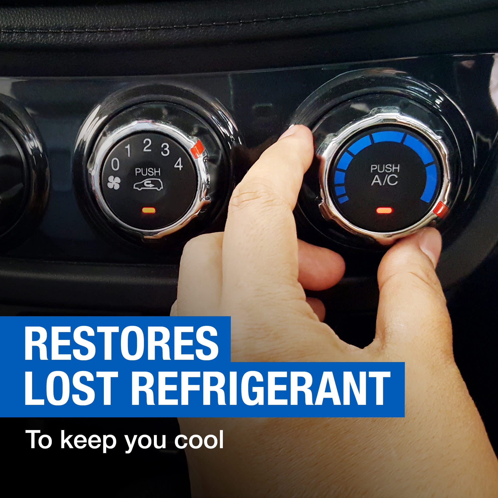 EZ Chill R-1234YF Refrigerant Plus Leak Sealer Car A/C Recharge Kit, 10 oz Can With Gauge and Hose