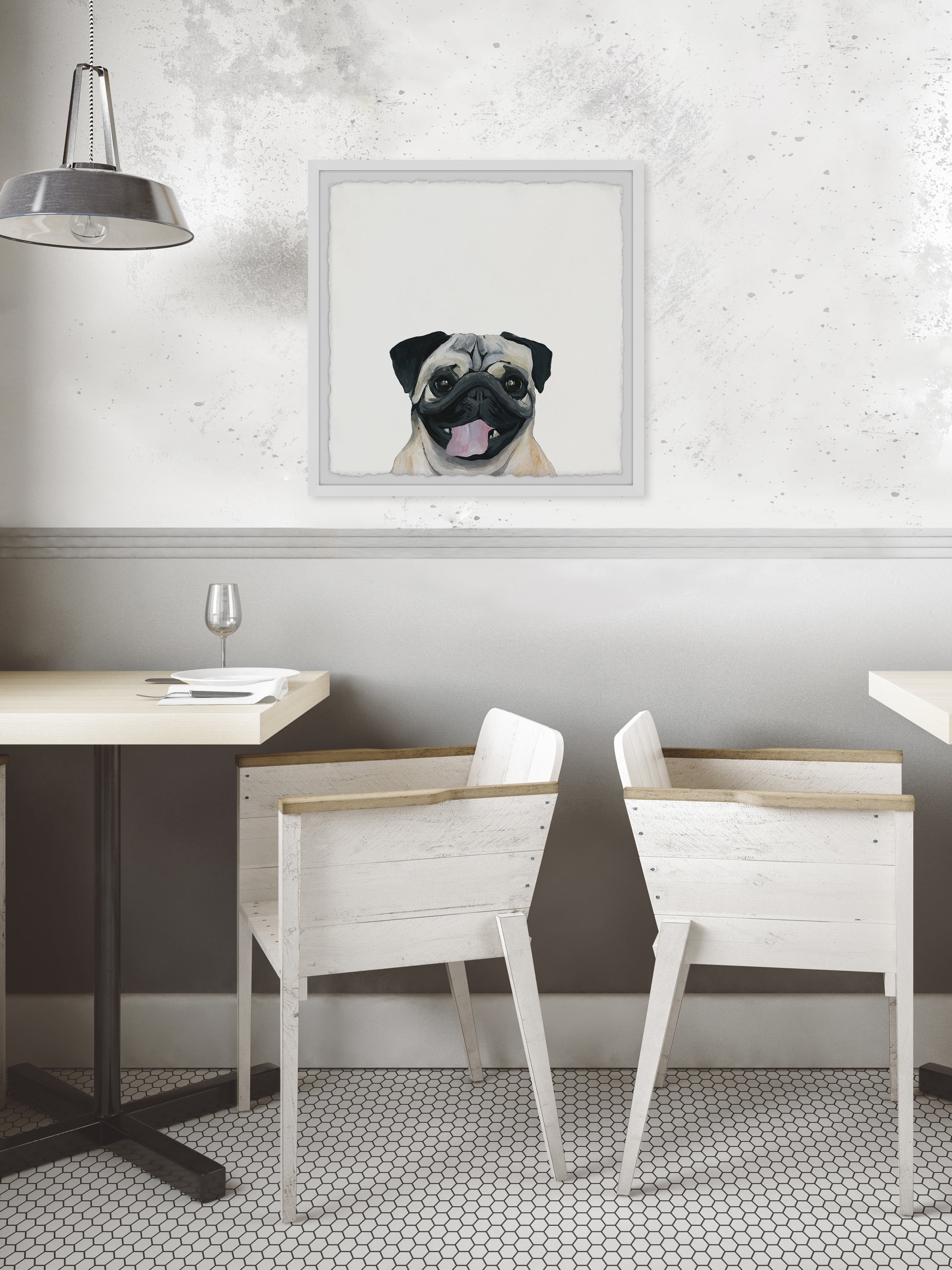 Marmont Hill "Chuckled Puppy" Framed Painting Print