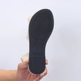 thumbnail image 5 of Miluxas Women's Round Toe Flower Decorated Flat Sandals, Soft Slides Open-Toe Summer Slippers Black 9(42), 5 of 9