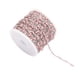 thumbnail image 5 of Ounissouiy Cadena a granel de cuentas de esmalte de colores para la fabricación de joyas Cadena de acero inoxidable resistente Acero+rosa Acero+rosa 2Conjunto, 5 of 6