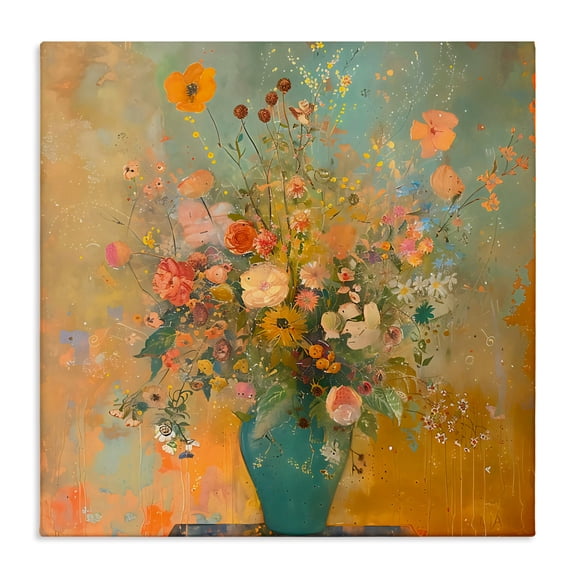 Stupell Industries Vintage Colorful Bouquet Canvas Wall Art, design by Creative Studio, 36 x 36