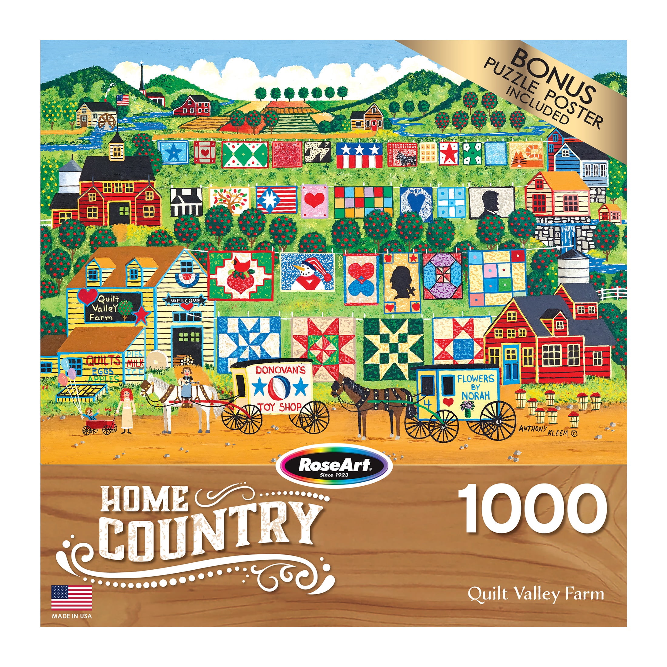 Home Country - Quilt Valley Farm 1000 Pieces, Jigsaw Puzzle