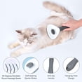 thumbnail image 4 of Cepillo para perro gato,Cepillo para quitar pelo con botón de expulsión autolimpiante,Cepillo para aseo de gatos,Cepillo de masaje para mascotas,Herramienta para quitar pelo corto y largo,Botón de, 4 of 7