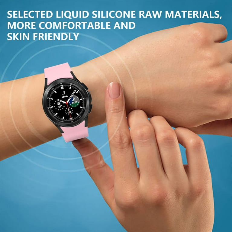SOATUTO Sport Watch Bands Compatible with Samsung Galaxy Watch 6 5 4 40 44mm Classic 42 46mm 6 Classic 43mm 47mm Band for Women Men Strap Rugged Sport Wristbands Watch Bands Pink Walmart
