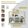 thumbnail image 6 of Costway Buffet Sideboard Kitchen Storage Cabinet Open Shelf with 3 Compartments White, 6 of 11