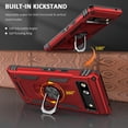 thumbnail image 2 of Phone Case for Pixel 7a Red Case Google Pixel 7a Case for Women Girl,with Ring Kickstand,Military Grade Protective Cover for Google Pixel 7a 5G Red, 2 of 6