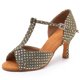 thumbnail image 3 of XIHAHA-zapatos de baile latino con diamantes de imitación para mujer, Sandalias de tacón alto con suela suave, zapatos de boda, zapatos de baile de salón Tango, 3 of 5