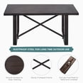 thumbnail image 6 of Patiojoy 2 Pieces 2-Person Patio Outdoor Loveseat Sofa with 6" Thick Cushion and Coffee Table Set for Garden Beige, 6 of 6
