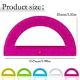 thumbnail image 4 of Transparent Plastic Protractor 6 Inch, 180 Degree Math Geometry Tool for Students, Clear Angle Measuring Ruler for Classroom, School, and Homework, 4 of 9