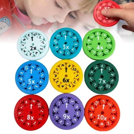 Math Facts Fidget Spinners - Number Addition, Subtraction, Multiplication and Division Fidget Spinners, Math Addition Games for Kids, Kindergarten Math Learning & Educational Toys