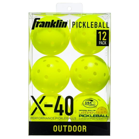 Franklin X-40 Outdoor Pickleball Balls (Pack of 12)