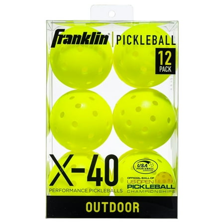 Franklin X-40 Outdoor Pickleball Balls (Pack of 12)