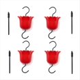 thumbnail image 2 of Paquete de 4 Comederos de Agua de Gran Capacidad, Comedero Colgante para Colibríes con Gancho y Cepillo de Limpieza (Rojo), 2 of 5