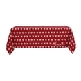 thumbnail image 2 of Valentine's Day 52×70 Inch Polyester Tablecloth - Pink Heart Decor for Romantic Brunch, Galentine's & Wedding Shower, Waterproof Washable Picnic Table Cover, 2 of 4