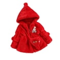 thumbnail image 2 of Hicidod Girls Fleece Jacke Cute Soft Hooded Fall Winter Coat Furry Faux Fur Warm Jacket Windproof Fashion Snowsuit Outwear, 2 of 3