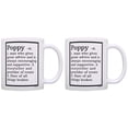 thumbnail image 1 of ThisWear Poppy Gifts from Granddaughter Poppy Grandpa Definition Birthday Gifts for Poppy 11 ounce 2 Pack Coffee Mugs, 1 of 4