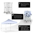 thumbnail image 4 of King Canopy Festival 10'x10' Instant Pop up Canopy with Weight Bags, 1-Inch Steel Frame, Blue, 4 of 8