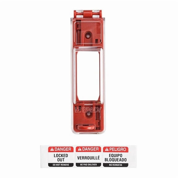 Brady Wall Switch Lockout,Red,9/32 In. Dia. 65392