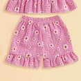thumbnail image 4 of Toddler Girl Clothes Summer Toddler Baby Girls Summer Clothes Outfits Ruffle Camisole Tops and Casual Shorts Newborn Girl Clothing, 4 of 5