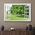 thumbnail image 2 of wall26 Canvas Print Wall Art Window View to Path in The Green Forest Nature Wilderness Photography Realism Rustic Landscape Colorful Multicolor Ultra for Living Room, Bedroom, Office - 32"x48&qu, 2 of 5