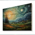 thumbnail image 2 of Designart "The Swaying Cypress A Van Gogh-Inspired Artwork II" Vangogh Print on Natural Pine Wood, 2 of 5