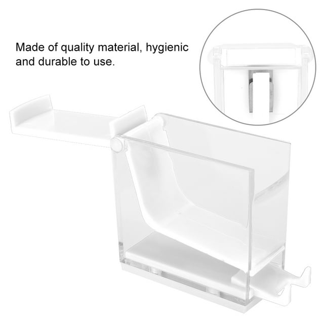 Coton Rouleau Distributeur Boîte de Rangement Titulaire Type Presse Transparente Organisateur Pratique Conception Exquise Durable pour une Utilisation Professionnelle, à la Maison, au Salon