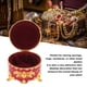 thumbnail image 3 of Caja de Joyería Pequeña, Redonda Tallada A Mano, Diseño Exquisito Moderno, Caja de Joyería de Vije de Oro para Anillo, Pendiente, Collar U otros Artyculos Preciosos, 3 of 7