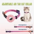 thumbnail image 2 of Frusde Air tag Cat Collar with Bell and Safely Buckle, Kitten Collar with Airtag Holder Compatible with Apple Airtag-Orange, 2 of 6