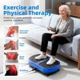 thumbnail image 4 of Airfind Vibration Plate Exercise Machine for Lymphatic Drainage, Full Body Workout Vibration Platform with Bluetooth Speaker,2 Loops and 5 Resistance Bands for Home Exercise Gym,450lb Capacity,Blue, 4 of 10